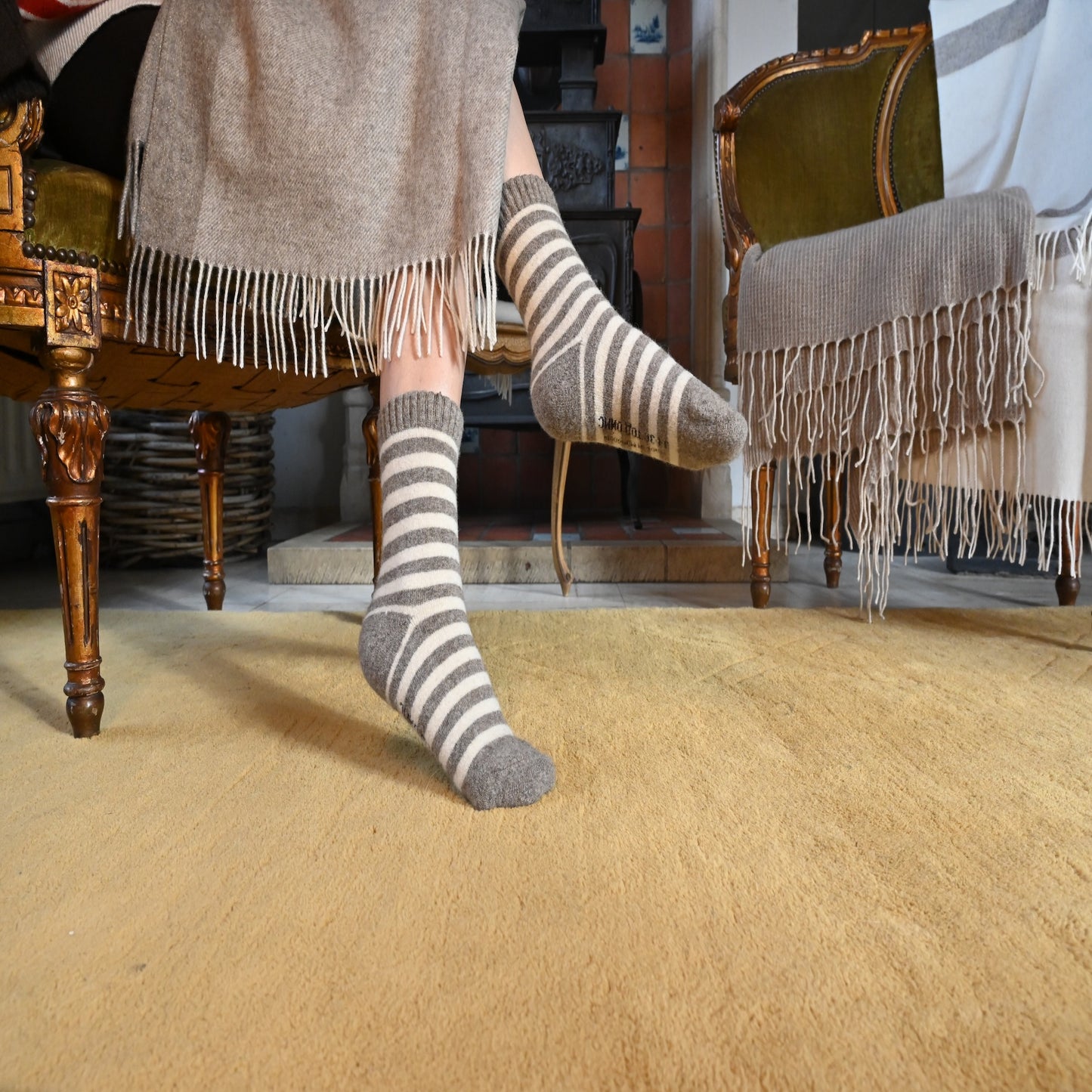 Mongolian sheep wool socks